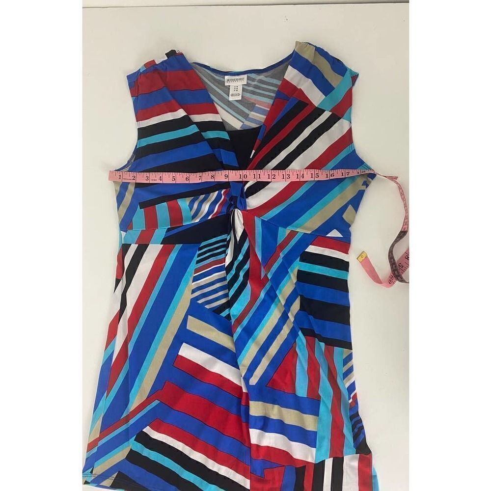 Motherhood Maternity Nursing Dress Geometric Pattern Sleeveless - Size Medium - Picture 5 of 7